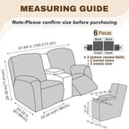 Gennia Waterproof Recliner Loveseat Cover - Image 4
