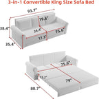 93.7" King Size Sofa Sleeper - Image 2