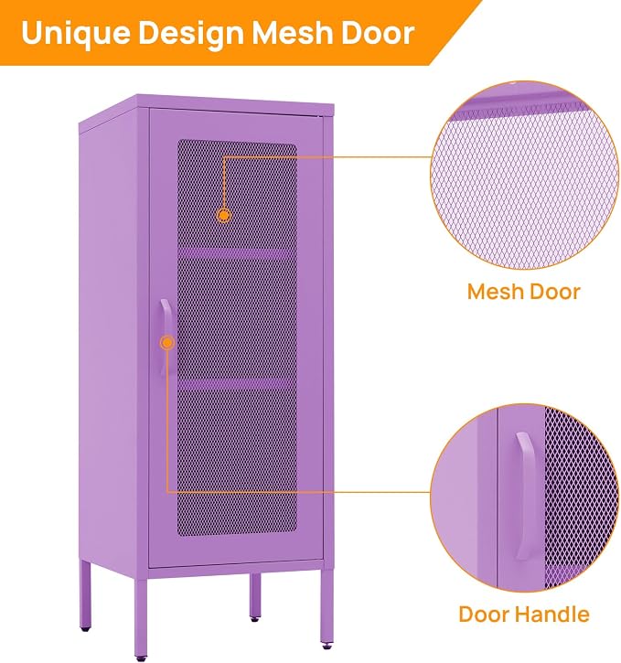 Slim Metal Storage Cabinet - Image 6