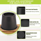 4 Pack Furniture Risers 4 Inch, Bed Risers Heavy Duty - Image 5