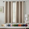 MIULEE Blackout Curtains for Bedroom 2 Panels 40 x 63 Inch Long Taupe | Thermal by MIULEE