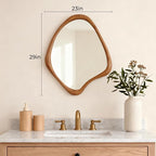 WallBeyond Asymmetrical Mirror, Irregular Wall Mirror, Wall Mirrors Decorative - Image 6