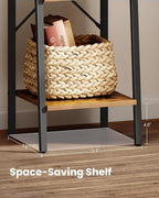 Hzuaneri Ladder Shelf, Bookshelf Bookcase, Freestanding Corner Storage Shelve - Image 8