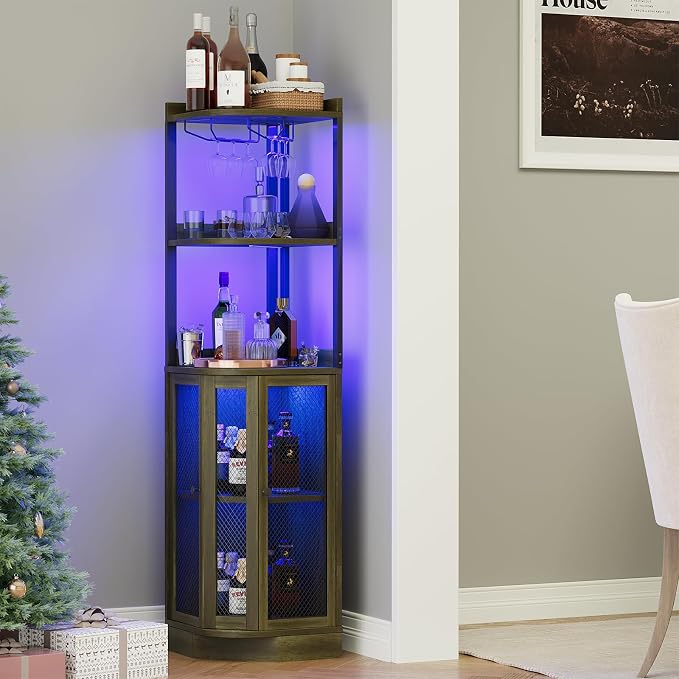 EOYUTLLY Corner Bar Cabinet by EOYUTLLY