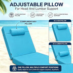 Chaise Lounge Cushion for Outdoor Furniture, Waterproof, Fade-Resistant and - Image 3