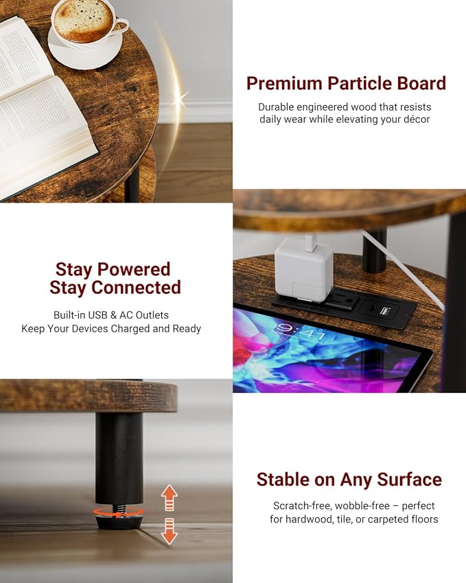 XBurmo Small Round End Table - Image 3