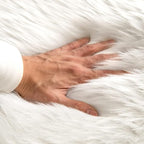 MIULEE Fluffy Area Rug 3'x5' Large Faux Fur Sheepskin Rug - Image 2