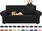 Stretch Loveseat Couch Cover, 2 Cushion Couch Slipcover, Elastic Bottom by KEKUOU