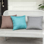 MIULEE Pack of 2 Decorative Outdoor Solid Waterproof Throw Pillow Covers Faux - Image 5