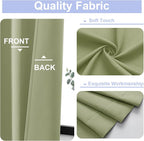 Simplebrand Ava Sage Green Extra Long 10ft Room Daekening Curtains - Image 3