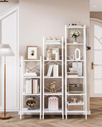 Hzuaneri Ladder Shelf, Bookshelf Bookcase, Freestanding Corner Storage Shelve - Image 7