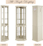 Corner Curio Cabinet, Light Bulb Inclued, Wine Bar China Cabinet - Image 7