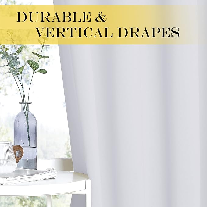 NICETOWN Patio Door Curtain Vertical Blinds, Grommet Room Darkening Curtain - Image 5