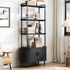 ONBRILL 71" Tall Bookshelf, 4-Tier Book Shelf by ONBRILL