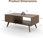Manora Mid Century Modern Coffee Table - Image 2