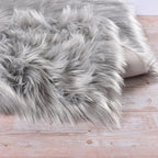 ORINOVA Shag Rug 6x9 Area Rugs for Bedroom Silver Grey Fluffy Machine Washable - Image 6