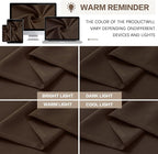 Chocolate Brown Espresso Pinch Pleated Blackout Curtains 102 Inches Long - Image 8
