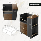 ModernMate Home Office Furniture Set, Mobile File Cabinet - Image 8