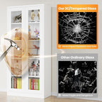 Locking Display Cabinet with Glass Door, 71”H Metal Curio Cabinets with - Image 4