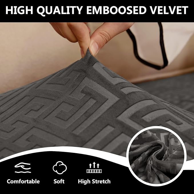 UNBBRRL 10 Pieces Stretch Sofa Cushion Covers - Image 5