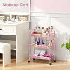 TOOLF 3 Tier Rolling Cart Pink - Image 5