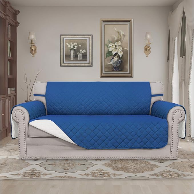 Easy-Going Reversible Couch Cover, 2 Cushion Sofa, Water Resistant Mat - Image 2