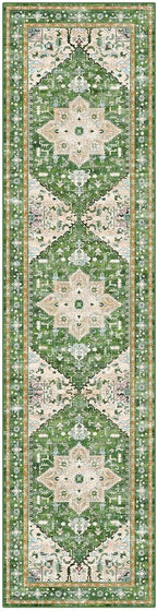 Yamaziot Washable Runner Rug, 2x8 Non-Slip Boho Vintage Hallway Kitchen Rug | - Image 2