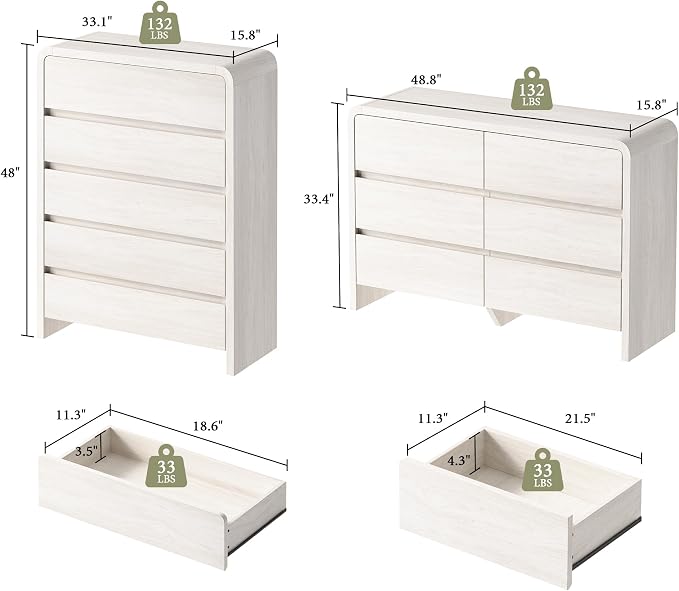 Modern 4-Piece Bedroom Furniture Set - Image 2