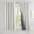NICETOWN 100% Black Out Curtains 63 inch Long 2 Panels, Thermal Insulated Short by NICETOWN