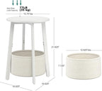 sthmec Small Round Side End Table - Image 3