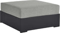 Modway Tahoe Aluminum Ottoman Gray by Modway