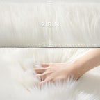 Ashler Faux Fur Rug, 2.3 x 3.3 Ft, Machine Washable | Fluffy Sheepskin Fur - Image 3