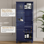 ARTPOWER 72" Freestanding Kitchen Pantry Storage Sideboard, Classical Tall - Image 4