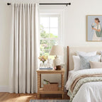 INOVADAY Extra Wide 100% Blackout Linen Curtains - Image 6