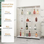 Beauty4U Glass Display Cabinet - Image 2