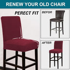 Turquoize Stretch Bar Stool Cover Counter Stool Pub Chair Slipcover - Image 5