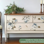 Floral Vintage Rub on Transfer for Furniture Large Flower UV DTF Transfer - Image 2