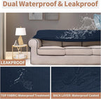 Easy-Going 100% Waterproof Oversized Chair Couch Cover, Stretch Sofa Cover | - Image 3