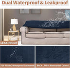 Easy-Going 100% Waterproof Couch Cover, 3 Cushion Oversized Sofa Cover | - Image 3