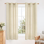 YoungsTex Linen Curtains 63 Inch Length by YoungsTex