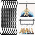 HOUSE DAY Space Saving Hangers, 8 Pack, Collapsible Closet Organizer, Smart by HOUSEDAY