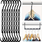 HOUSE DAY Space Saving Hangers, 8 Pack, Collapsible Closet Organizer, Smart by HOUSEDAY