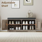 Homleke 2-Tier Storage Bench, Shoe Bench - Image 6