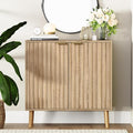 Vrullu Fluted Storage Cabinet, Free Standing Buffet, Wood Sideboard, Dining Room by Vrullu