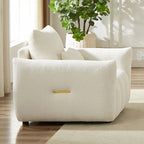 Antetek 35" Modern Accent Single Sofa Chair, Comfy Deep Seat Teddy Living Room - Image 9