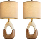 OYEARS Boho Table Lamps Bedroom Living Room Set 2, Suitable - Image 7
