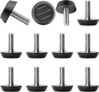 Zorfeter 30 Pcs Screw in Threaded Furniture Adjustable Levelers, M6 x 18mm by Zorfeter