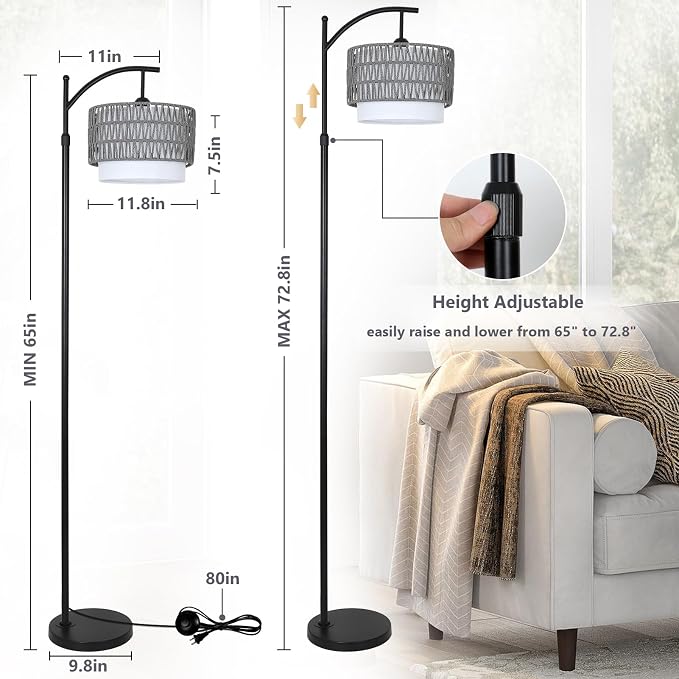 eyassi Floor Lamps for Living Room, Arc Standing Lamp - Image 3