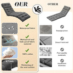 Outdoor Chaise Lounge Chair Cushion 74.2 x 22 x 4.7 Inches Thickened 100% - Image 3