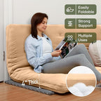 ZonLi Japanese Floor Futon Mattress Twin Size 75"x 39", 100% Cotton Cover 4'' - Image 2
